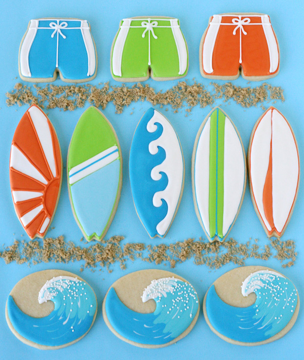 \"Surfboard-and-wave-decorate\"